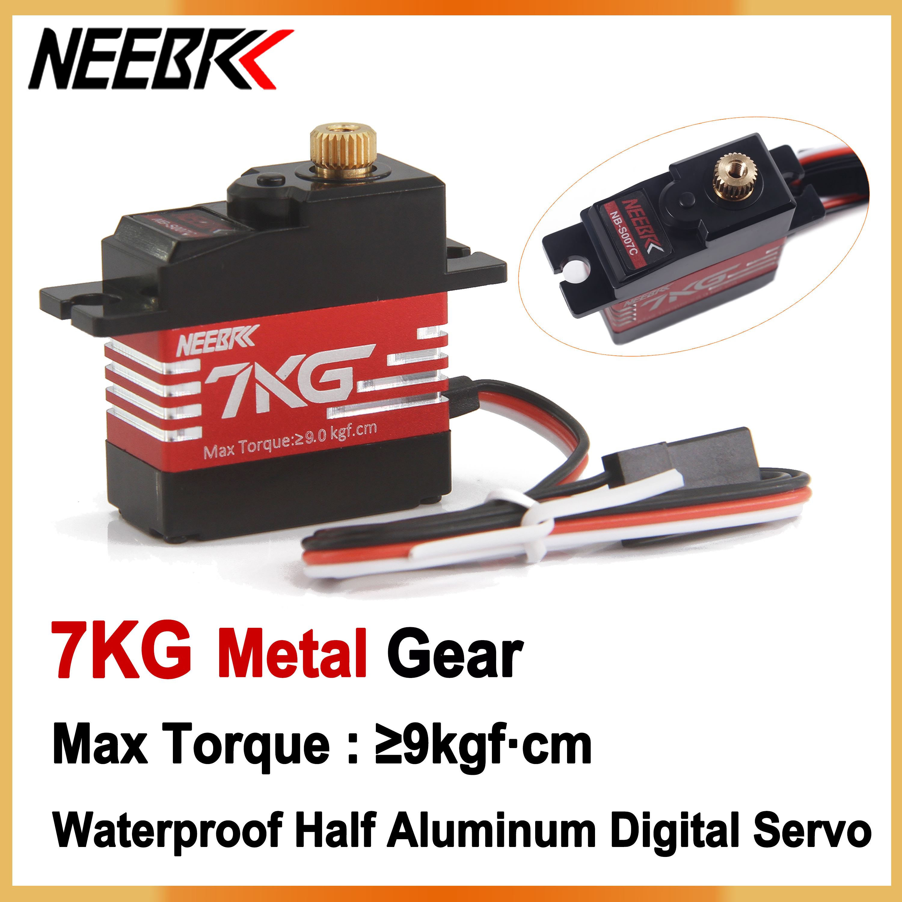 Drone Mjx Rc - NEEBRC 7KG Waterproof Metal Gear Digital