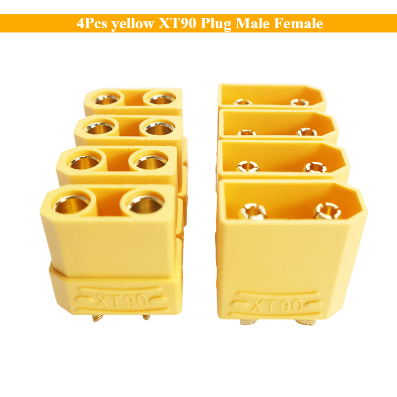Drone Rc Boat - 4Pcs Yellow XT90 Plug Male Female