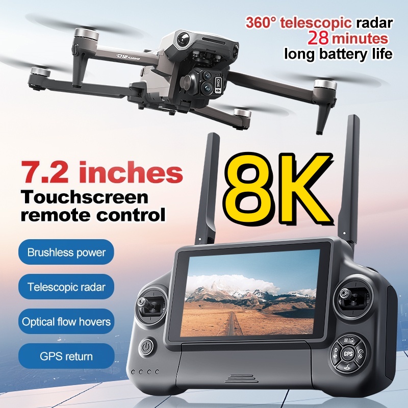 8K 3 Axis Gimbal Brushless 7.2 - Gps Module Drone reseña y precio