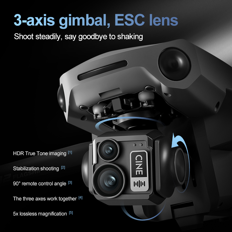 8K 3 Axis Gimbal Brushless 7.2 - Gps Module Drone reseña y precio