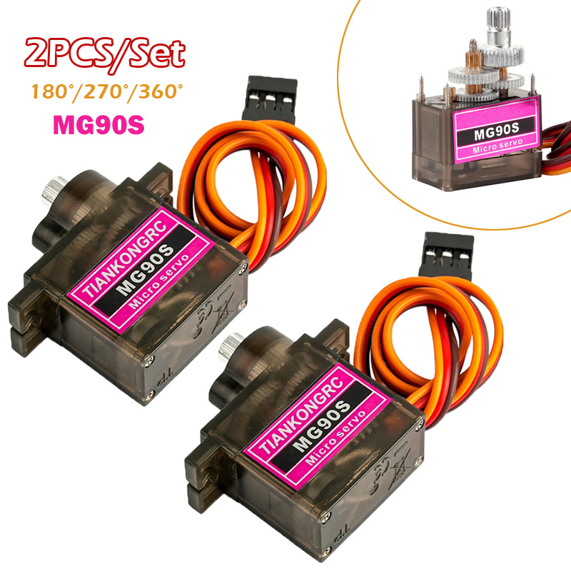 2PCS MG90S Full Metal Gear Mic - Drone Rc Aircraft reseña y precio
