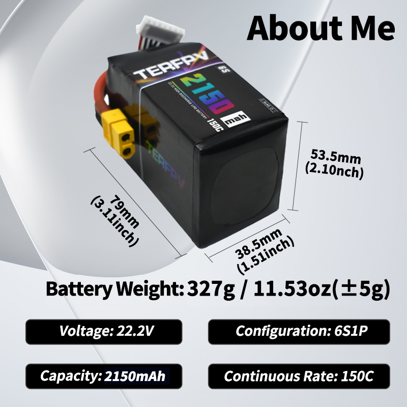TERFPV Lipo Battery 6S 22.2V 1 - Drone Lipo Battery reseña y precio