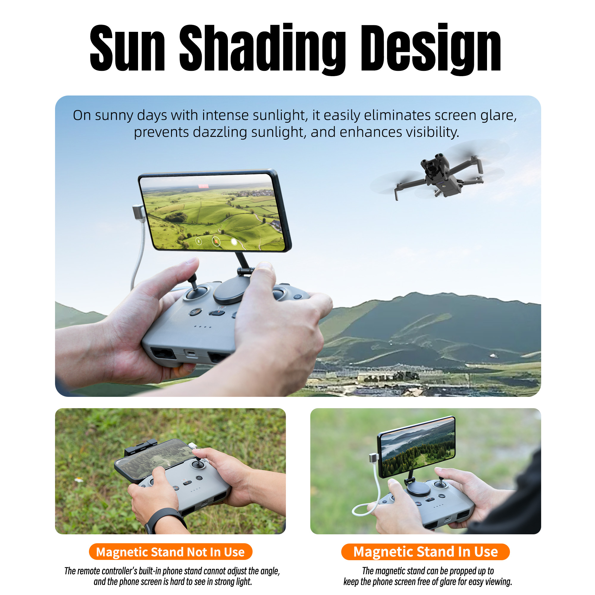 Adjustable Magnetic Phone Stan - Drone Dji Rc Pro 2 reseña y precio