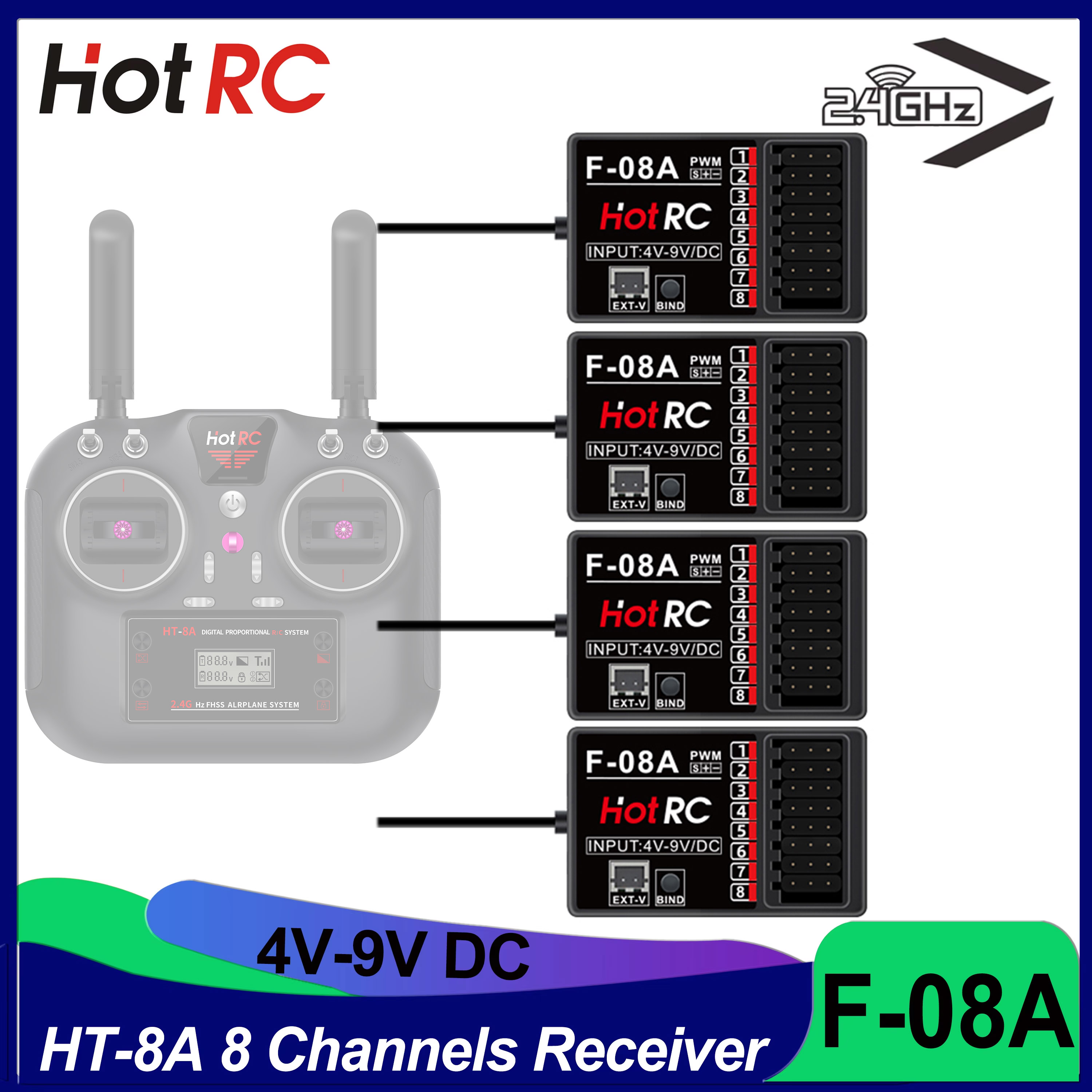 HOTRC RC Model Parts 8 Channel - Drone Rc Car reseña y precio