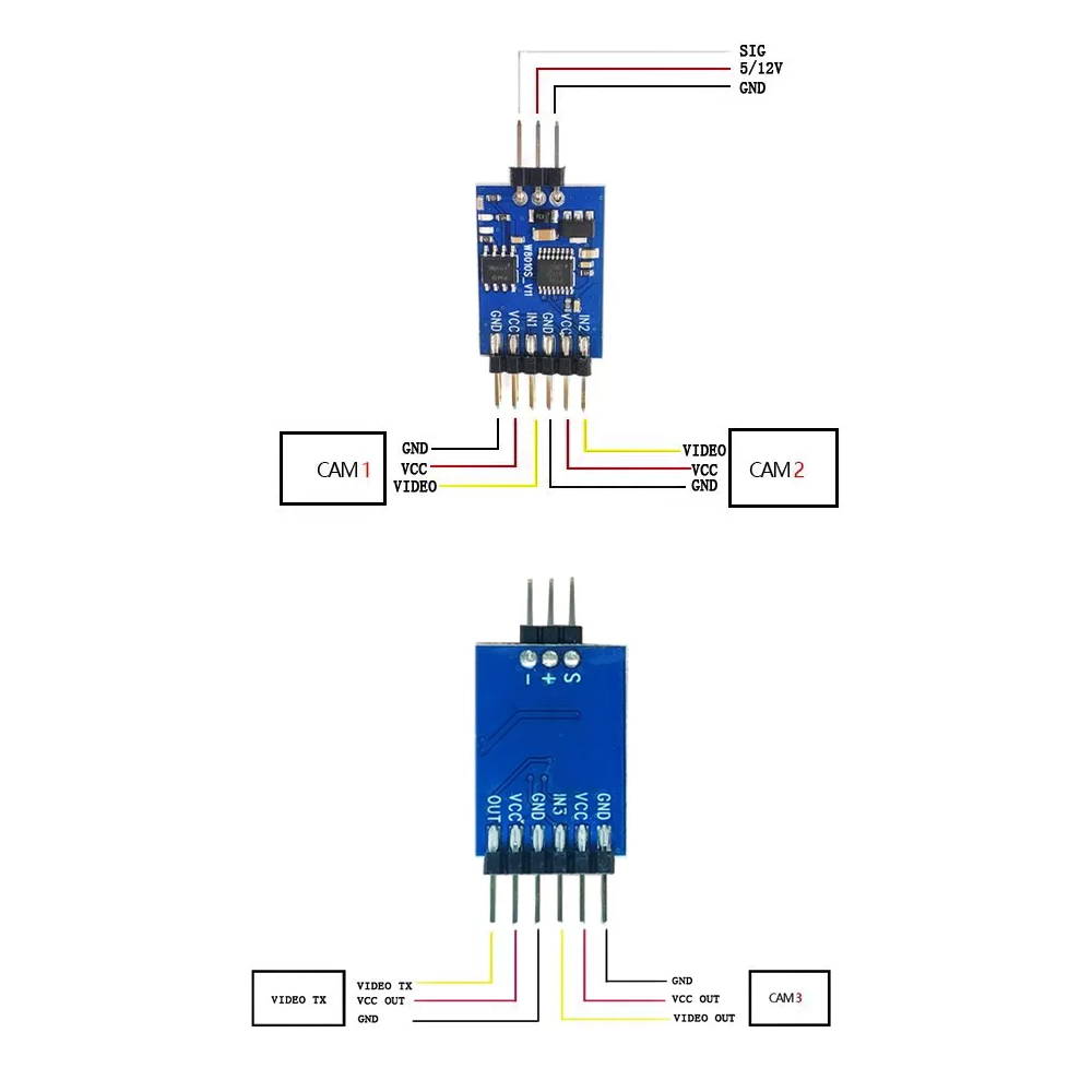5.8G 3 Channel Video Switcher  - Drone Rc Controller reseña y precio