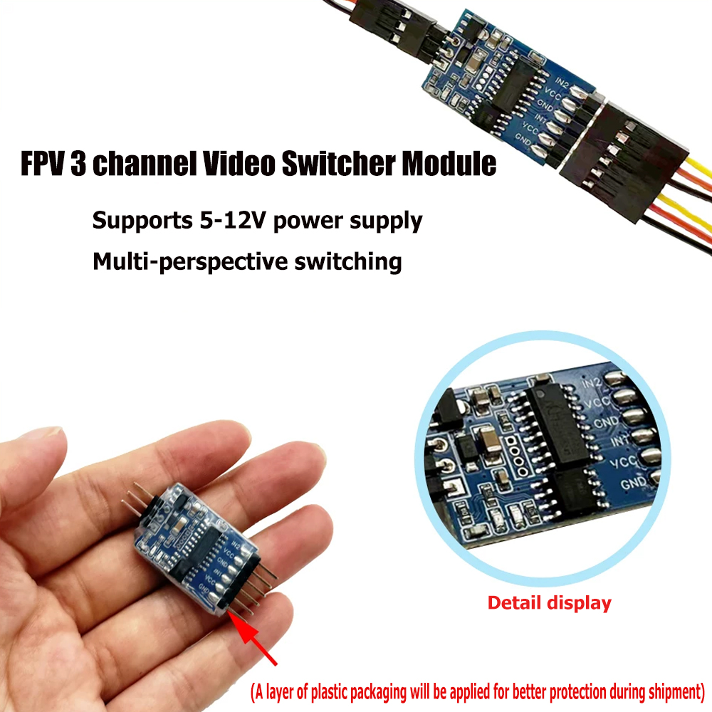 5.8G 3 Channel Video Switcher  - Drone Rc Controller reseña y precio