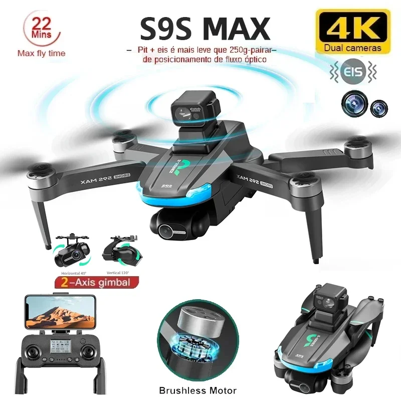 NEW S9S MAX MINI Drone 4K 2-Ax - Drone Rc Helicopter With Camera reseña y precio
