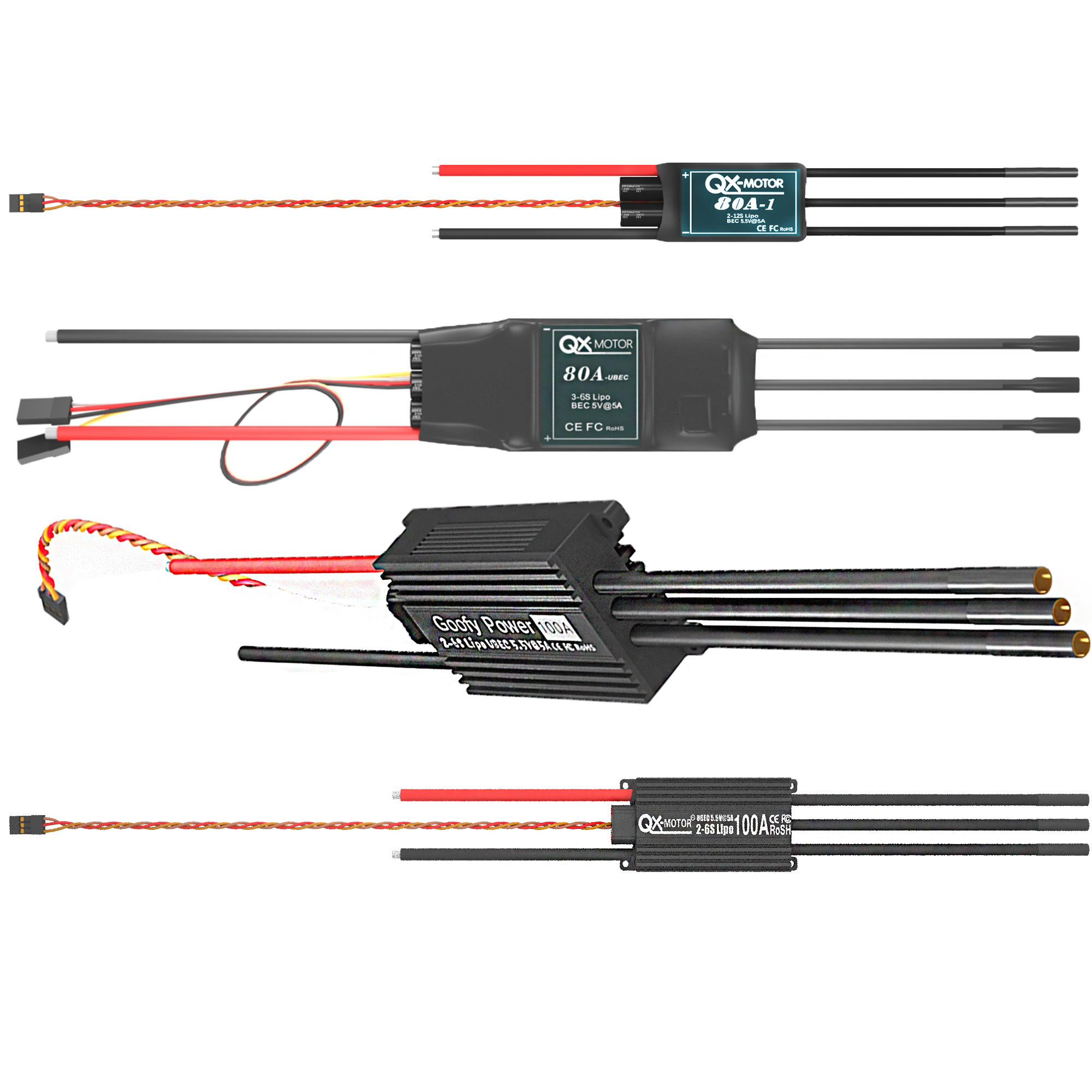 QX-MOTOR Brushless ESC series  - Drone Rc Boat reseña y precio
