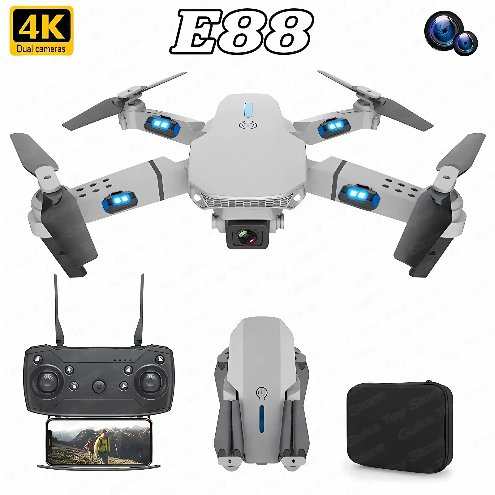 E88 Pro WIFI FPV Drone Wide An - Drone Rc Fpv Pro reseña y precio