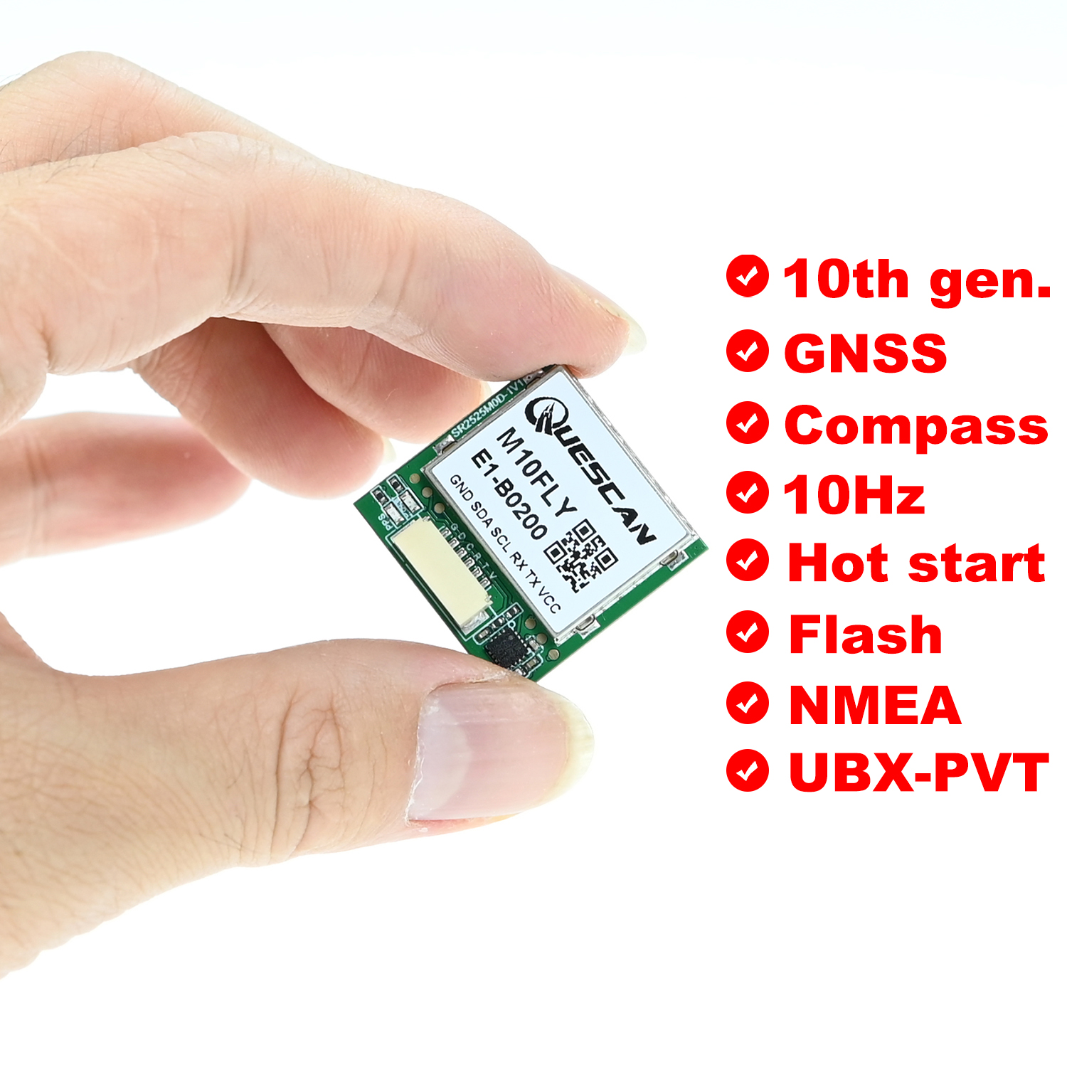 Quescan 25mm*25mm M10FLY 10Hz  - Gps Module Drone reseña y precio