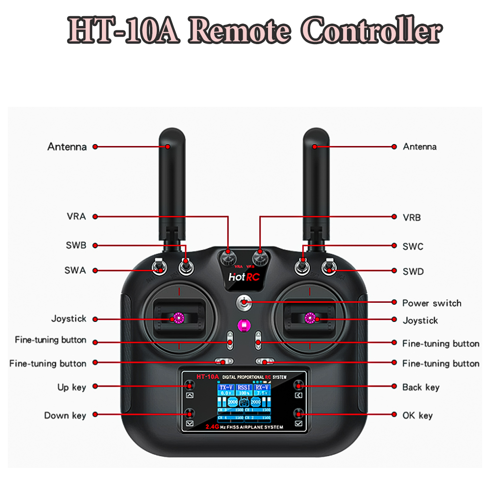 Hotrc Hot rc HT-10A HT10A 2.4G - Drone Rc Aircraft reseña y precio