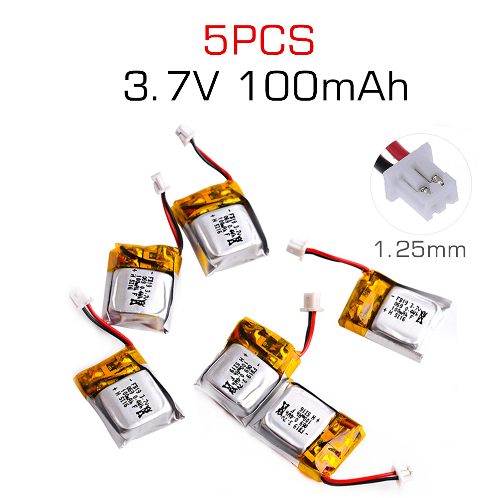 5 pcs 3.7V 100mAh Li-po Batter - Drone Keh Rc K11 Turbo reseña y precio