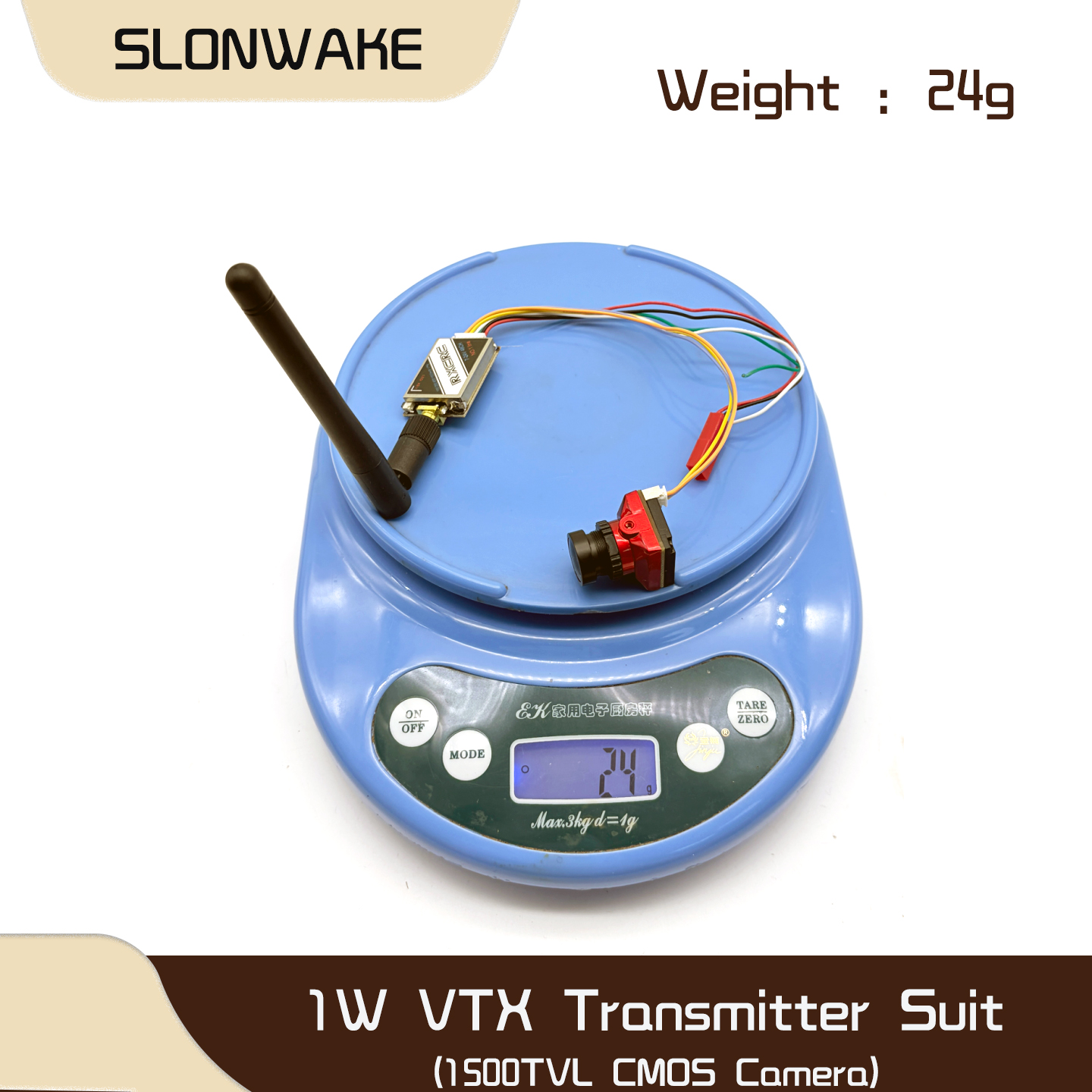 SLONWAKE  5.8G 48CH 1W VTX 100 - Drone Rc Camera reseña y precio