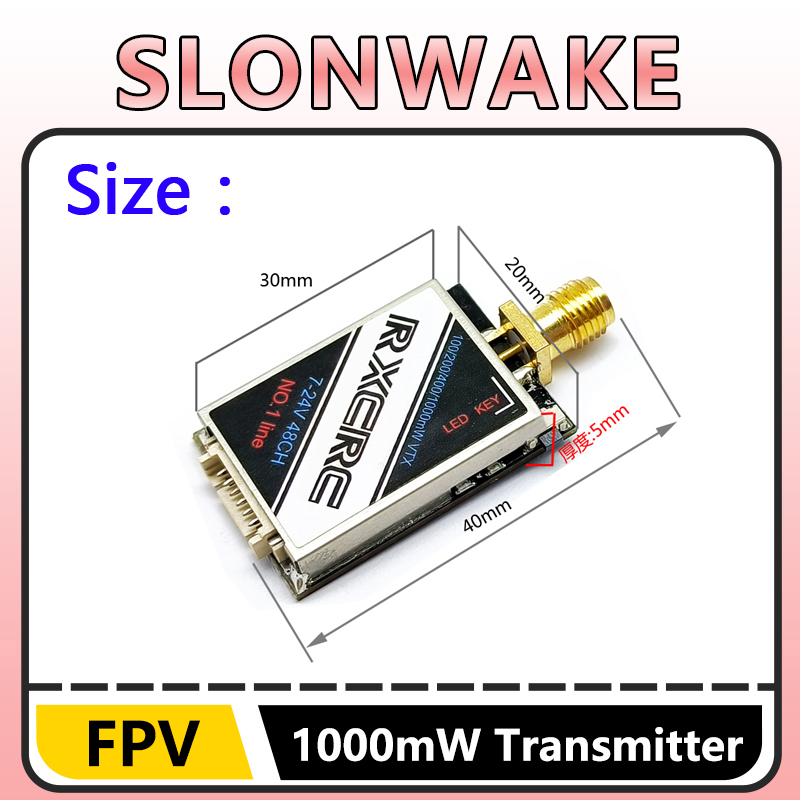 SLONWAKE  5.8G 48CH 1W VTX 100 - Drone Rc Camera reseña y precio