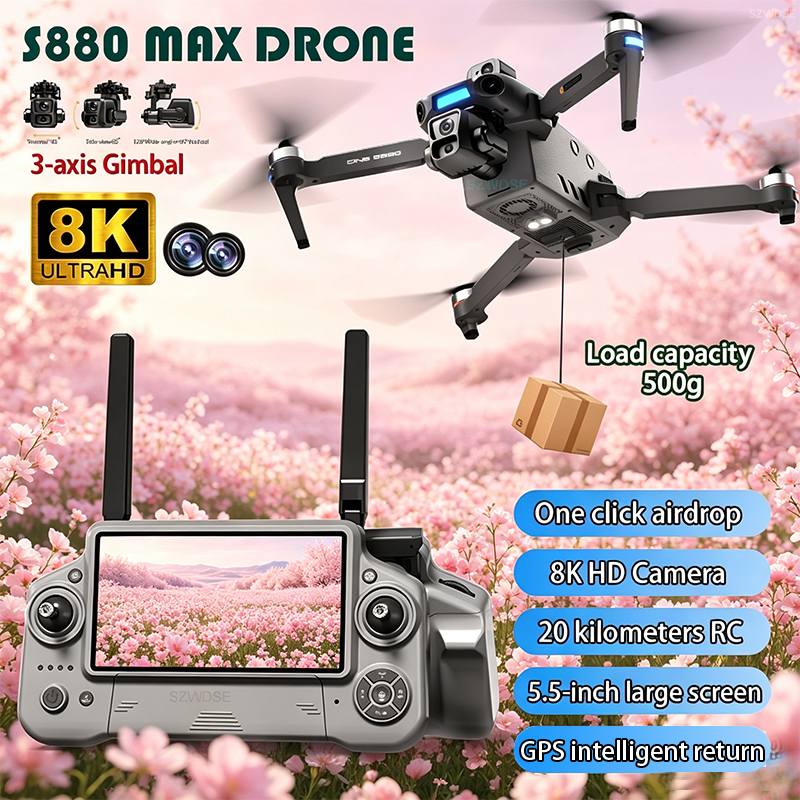 2026 New 8K Dual Camera Drone  - Gps Module Drone reseña y precio
