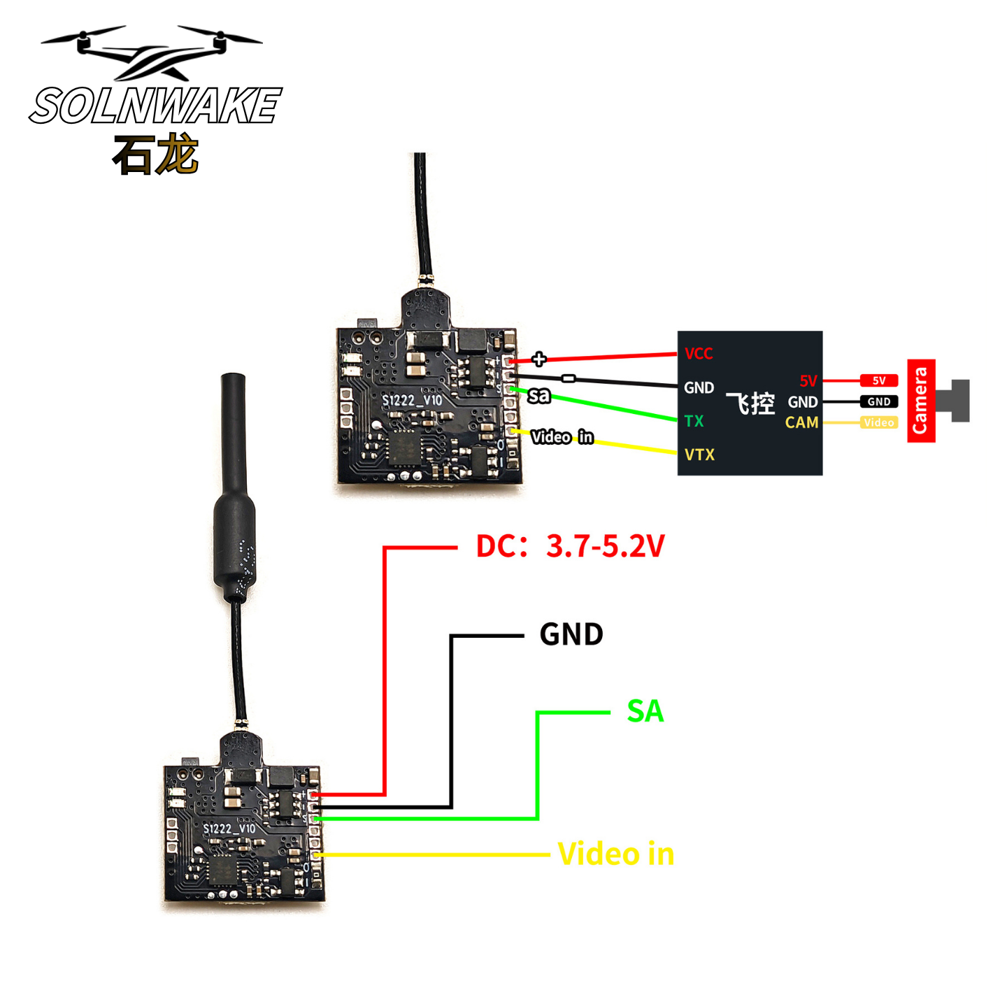 SLONWAKE Nano 5.8G 48CH 200mW  - Drone Rc Receiver And Transmitter reseña y precio