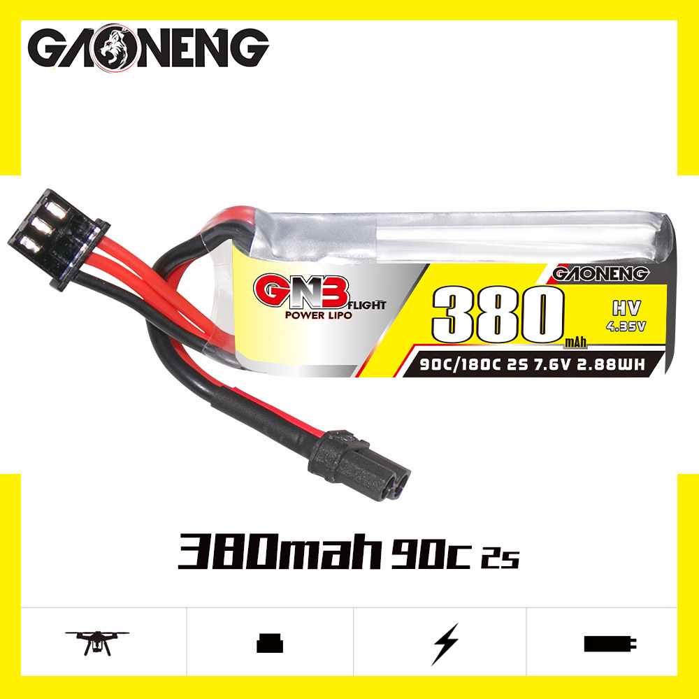 GNB 2S 7.6V 380mAh 90C/180C Li - Drone Lipo Battery reseña y precio