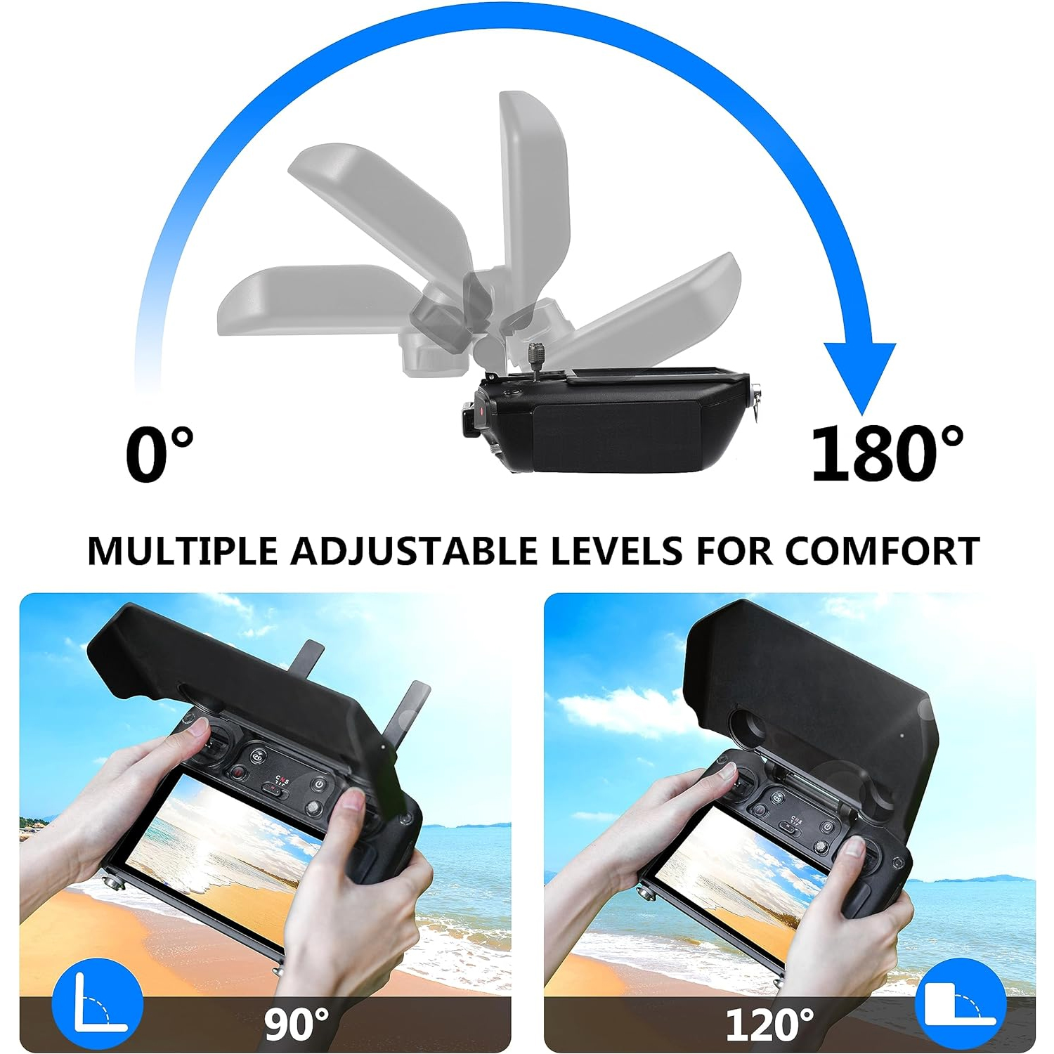 2-in-1 Sun Hood & Joystick Cov - Drone Dji Rc Pro 2 reseña y precio