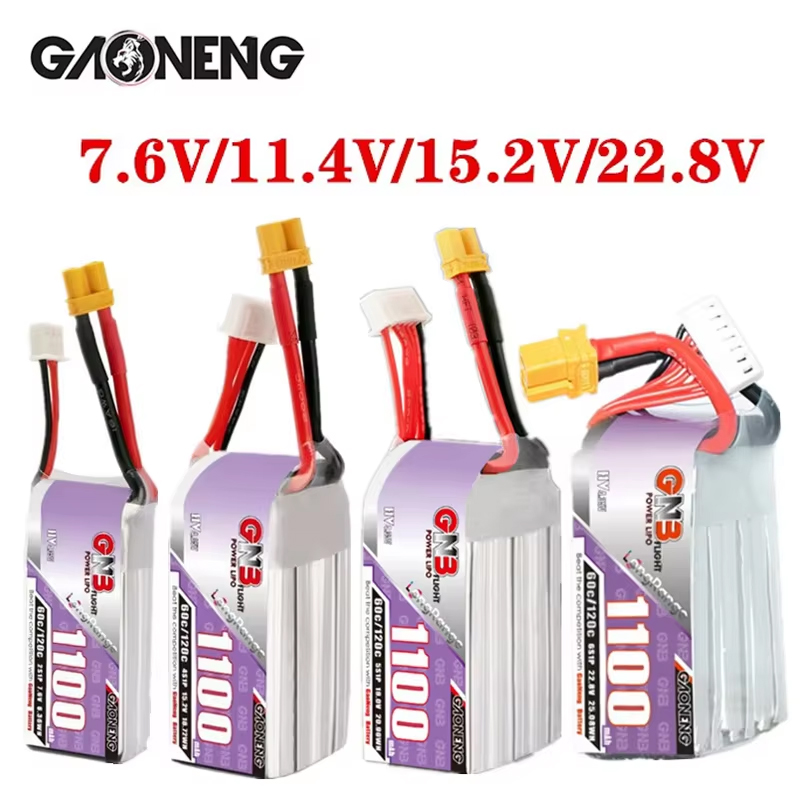 GNB 1100mAh 2S 3S 4S 6S 60C/12 - Drone Lipo Battery reseña y precio