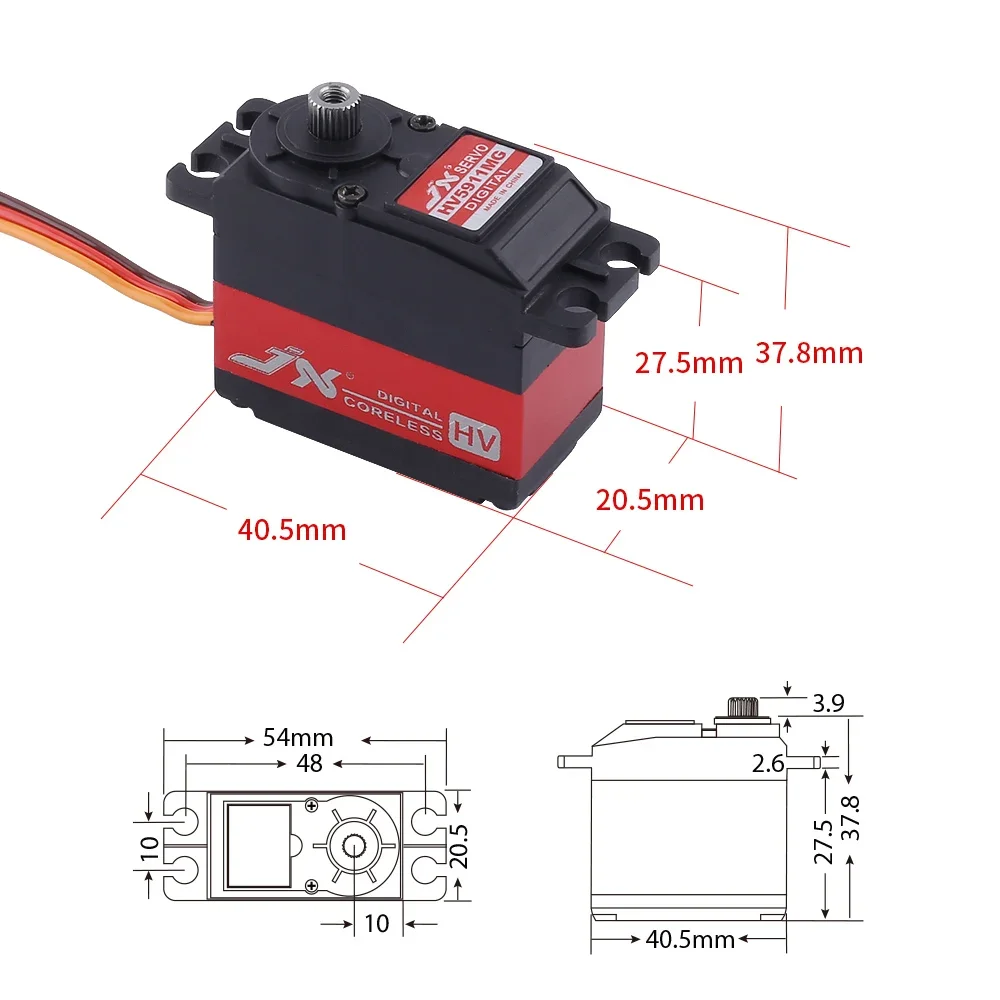 RC Servo JX PDI-HV5911MG 11KG  - Drone Rc Car reseña y precio