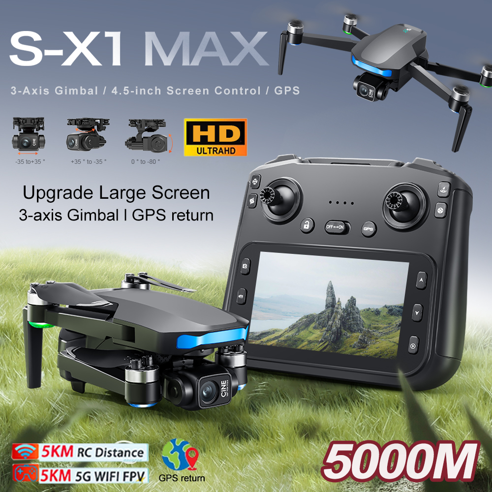 New S-X1 MAX Drone GPS 8K Prof - Drone Rc Fpv Pro reseña y precio