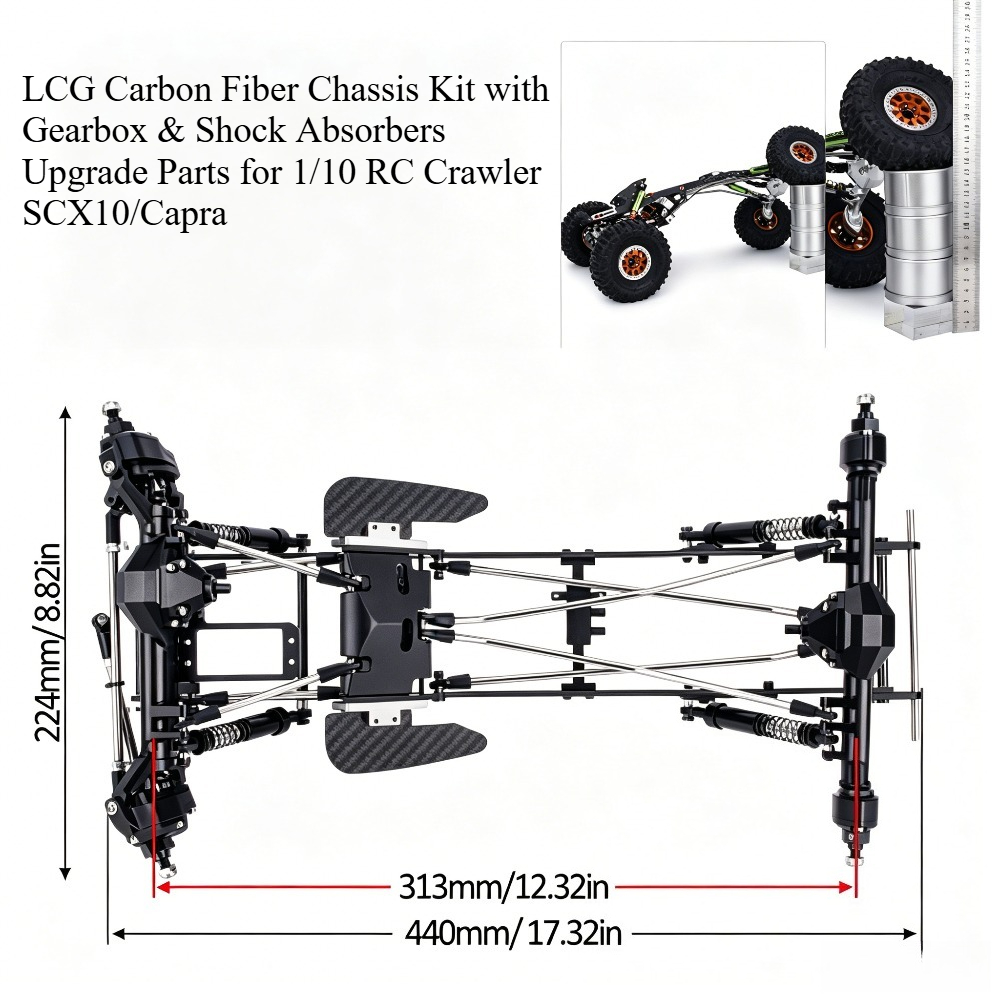 1/10 RC Rock Crawler LCG Carbo - Rc Rock Crawler reseña y precio