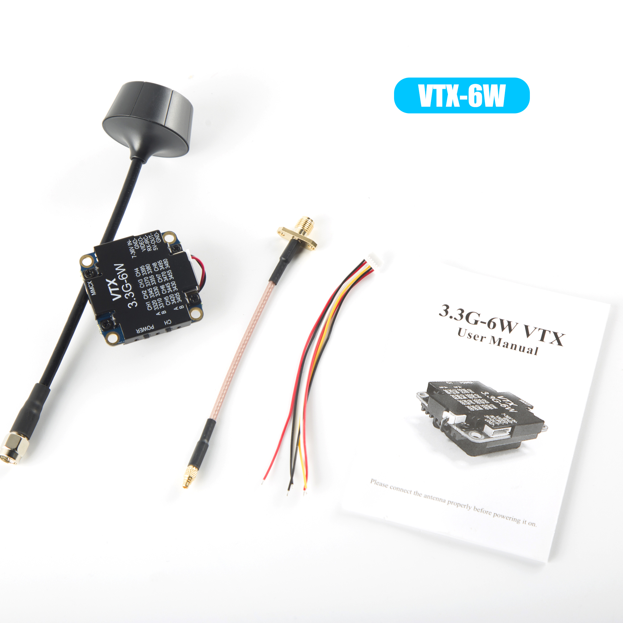 FPV Video Transmitter 3.3G 6W  - Drone Rc Controller reseña y precio